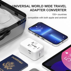 Travel <strong>Adapter</strong> US UK AUS EU Universal AC Power Plug with <strong>2</strong> <strong>Usb</strong> Ports <strong>Socket</strong> Extension Multi Plug Charger Power <strong>Adapter</strong> - Product Image 3