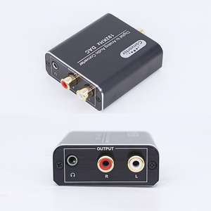 Convertidor DAC de alta resolución Audio analógico a digital de 192kHz/24 bits con USB/Coaxial/óptico, convertidor de señal para oficina en casa. - Product Image 3