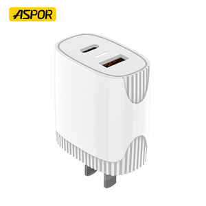 Aspor欧盟/美国壁式手机充电器旅行电话美国英国插头Pd 20w <span class=keywords><strong>Usb</strong></span> C型快速壁式充电器适配器