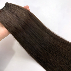 Görünmez Genius atkı insan saçı postiş yeni güncelleme karışımı daha az ağırlık ve düşmeyen hasar Remy derecesine göre şekillendirilebilir - Product Image 2