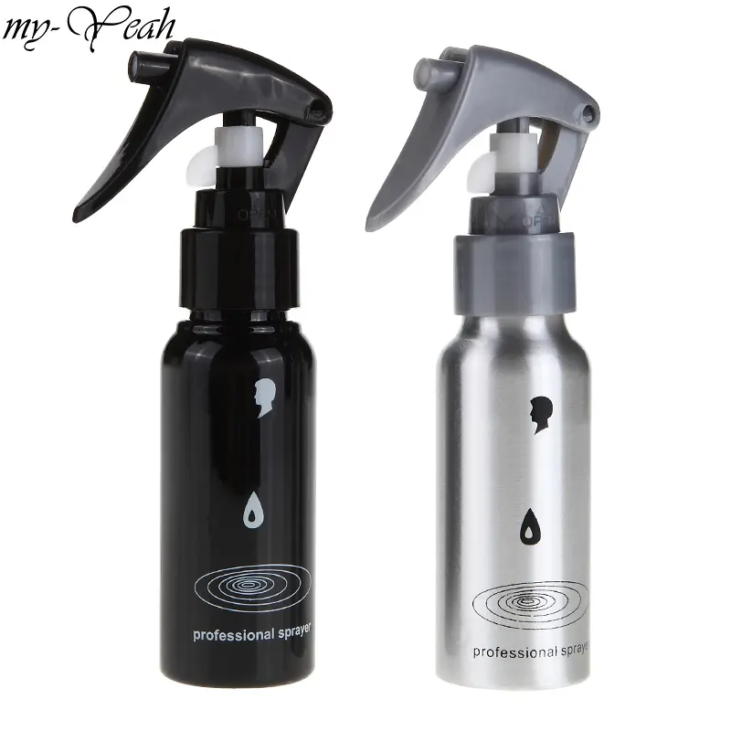 2 Color 60ミリリットルHair Salon Refillable Spray Bottle Pro Hairdressing Plastic Sprayer Empty Water Bottle Barber Styling Tools 4.7