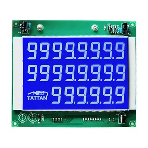 ET-S4935 individuelles monochromes 9-segment 22-stelliges 886 TN-Typ positives Lcd LCM-Display mit Controller-Board für Kraftstoffspender - Product Image 2