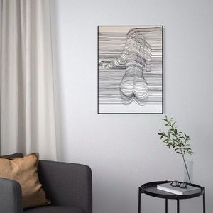 キャンバス抽象絵画装飾スケッチライン絵画シンプル抽象芸術 - Product Image 6