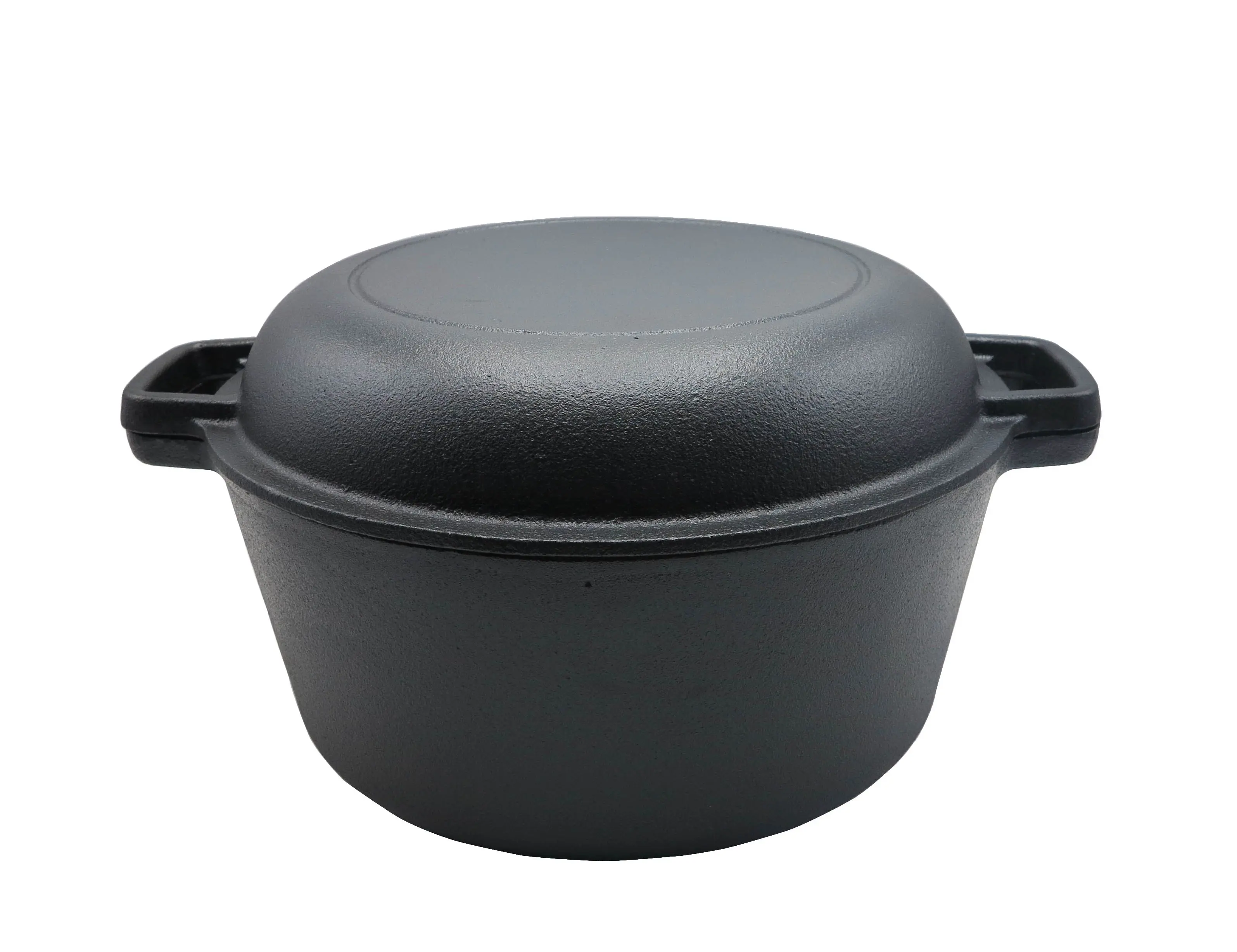 Novo design chinês esmalte ferro fundido dois duplo wok casserole conjunto