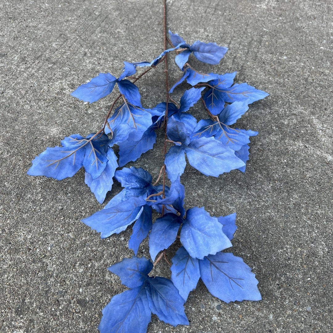 Bleu poussiéreux, 3 fourchettes feuille tianzhu bleu profond