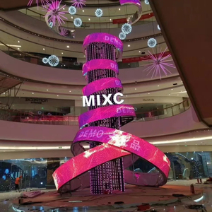 Pantalla LED HD Publicidad Pantalla LED flexible inteligente Precio Pantalla LED cóncava flexible Columna flexible LED Pantalla curva - Product Image 5