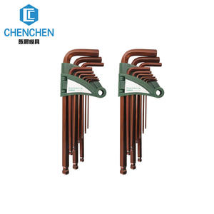 Chenchen Công Cụ W0439A 9-Mảnh Metric Bóng Đầu Lục Giác Cờ Lê Thiết Lập Chính Xác Giả Mạo Chrome Vanadi Thép Độ Cứng Cao OEM - Product Image 2