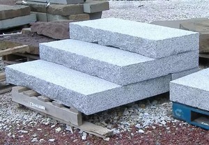 Ánh sáng tự nhiên đá Granite lát treads kerb đá Granite <span class=keywords><strong>Cobble</strong></span> đá kerbstone curbstone - Product Image 3