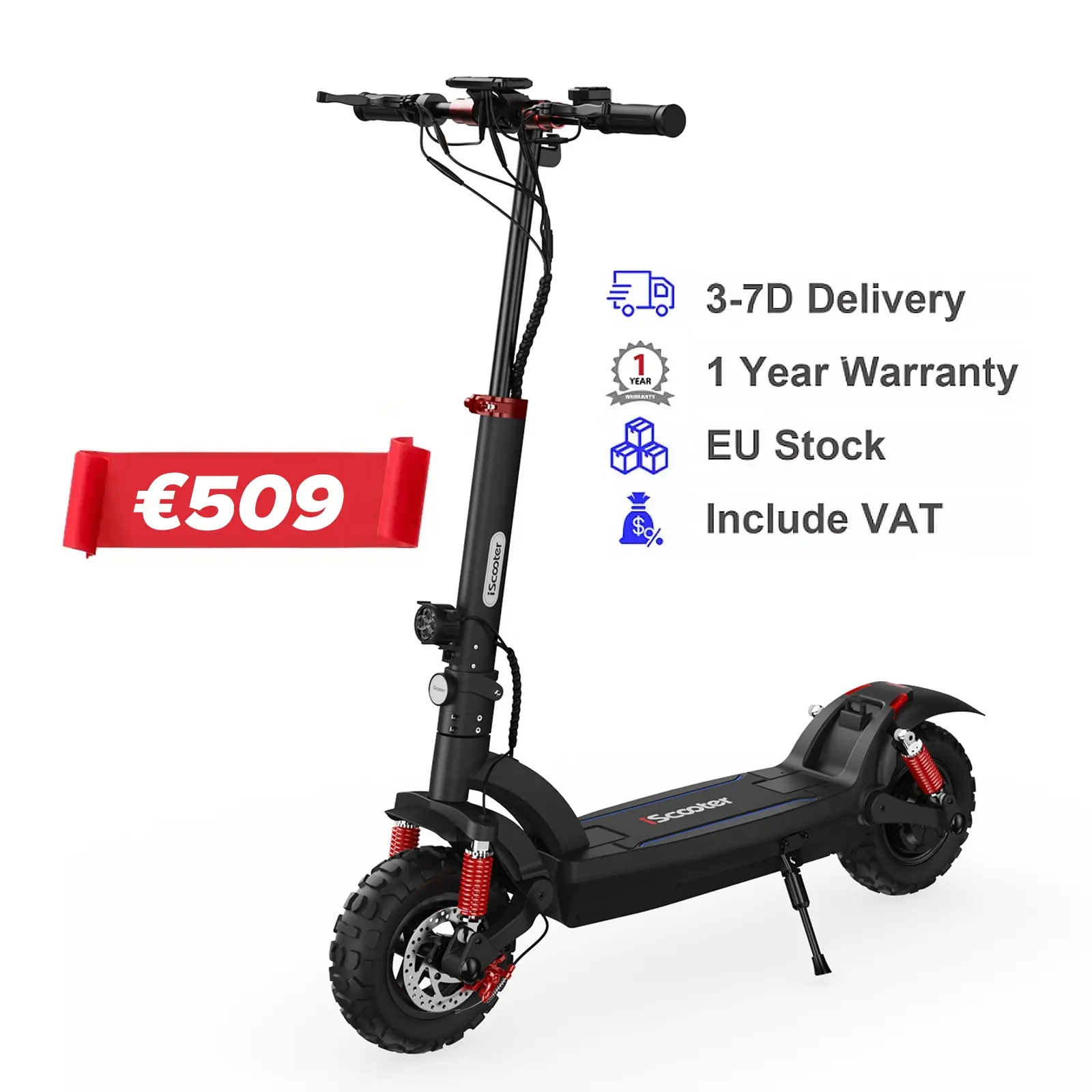 IScooter 45KM Scooter elettrico veloce velocità 1000W potenza di picco 11 pollici Anti-foratura pneumatico ad aria 17.5AH pieghevole E-scooter