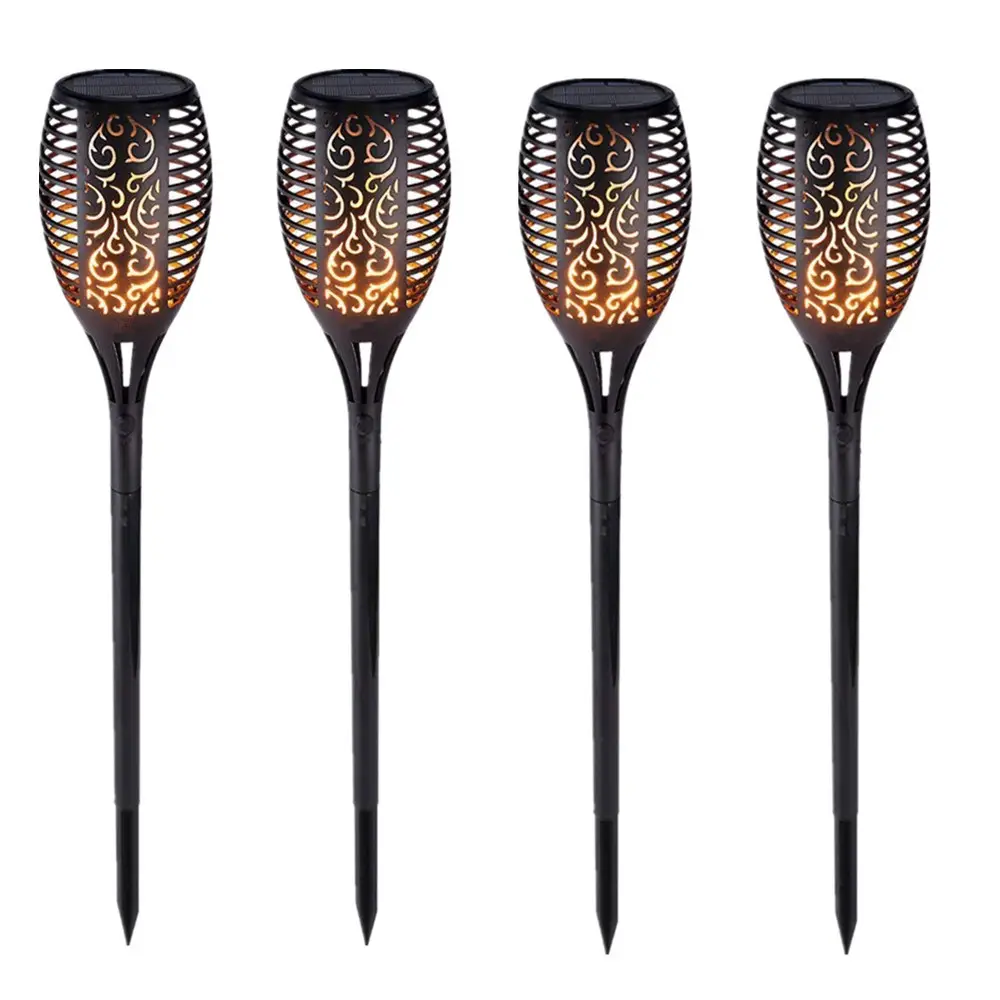 OEM Led solar flickering flame torch lights outdoor landscape decoration light solar dancing flame light garden lamp for patio