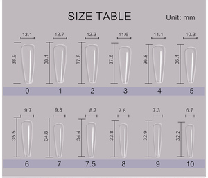 Unas 480pcs/Box Caili Nail <strong>Tips</strong> Long <strong>Free</strong> Shipping Nails <strong>Tips</strong> Clear False French Extra Long False Nails - Product Image 6
