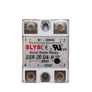 Single Phase Fotek Type Solid State <strong>Relay</strong> SSR 20DA-H 3-32VDC <strong>Input</strong> to 90-480VAC <strong>Output</strong> by Zhejiang Factory
