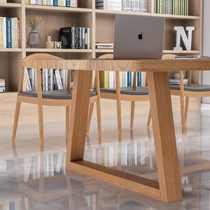 Stile moderno in legno massello casa ufficio sedia da scrivania stile semplice lungo tavolo per soggiorno tavolo da pranzo banco da lavoro Computer scrivania - Product Image 4