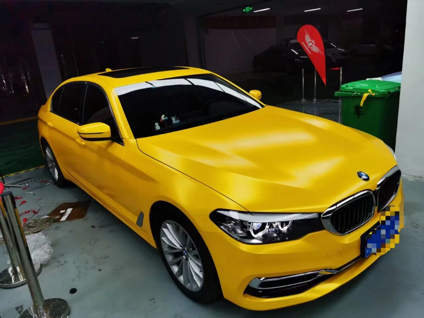 Jaune électrique 5 * 59ft