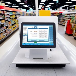 Terminal <span class=keywords><strong>POS</strong></span> de tela de toque para máquina de fazer pedidos de restaurantes, tudo em um sistema de computador <span class=keywords><strong>POS</strong></span>