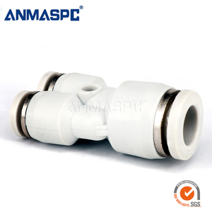 PY Series Y 4 6 8 10 12 14 16mm Three-Way Plastic Pneumatic Pipe Fitting Quick <strong>Tube</strong> Connect One Touch Push in Air Hose Fitting