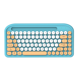 Mini teclado Bluetooth externo OEM modelo privado de fábrica, teclado Bluetooth colorido portátil, teclado Bluetooth de colores mezclados