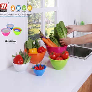 Chất Lượng Cao Nhà Bếp Đầy Màu Sắc Pp 5 Cái Nhựa Phục Vụ Bát Súp Salad Trộn Bowl Set - Product Image 2