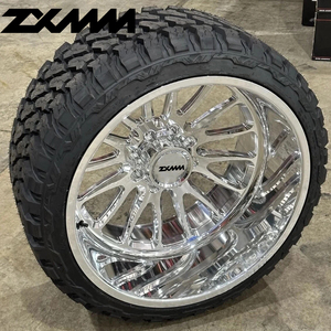 ZXMM Deep Lip Forged Poliertes Rad für LKW Ford F150 F250 F350 Silver ado1500 2500 3500 Alloy Ram 6x139.7 8x180 8x165.1 - Product Image 1