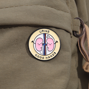 Bán Buôn Y Tế Men Pin Phim Hoạt Hình Dễ Thương Thận Pin Vui Nước Tiểu Tốt Tay Trâm Cài Tiết niệu Huy Hiệu Bác Sĩ Y Tá Quà Tặng Phụ Kiện - Product Image 3