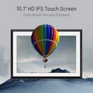 10.1インチHD IPSタッチスクリーンデジタルフォトフレーム32GB大ストレージWiFiセットアップ簡単リモート共有フラメオ経由でMP3 AVIをサポート - Product Image 5