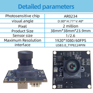 2MP Color Global Shutter USB 3.0 Interface High-speed YUV60 Frame <strong>Camera</strong> Module Supports External Trigger Photography. - Product Image 4