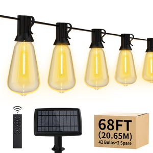 ST38 Cadena de Luces Solar Cadena de Luz Festoon Bombilla <span class=keywords><strong>LED</strong></span> Cadena de Luz Solar Exterior Impermeable Jardín Colibrí Puerto de Carga USB