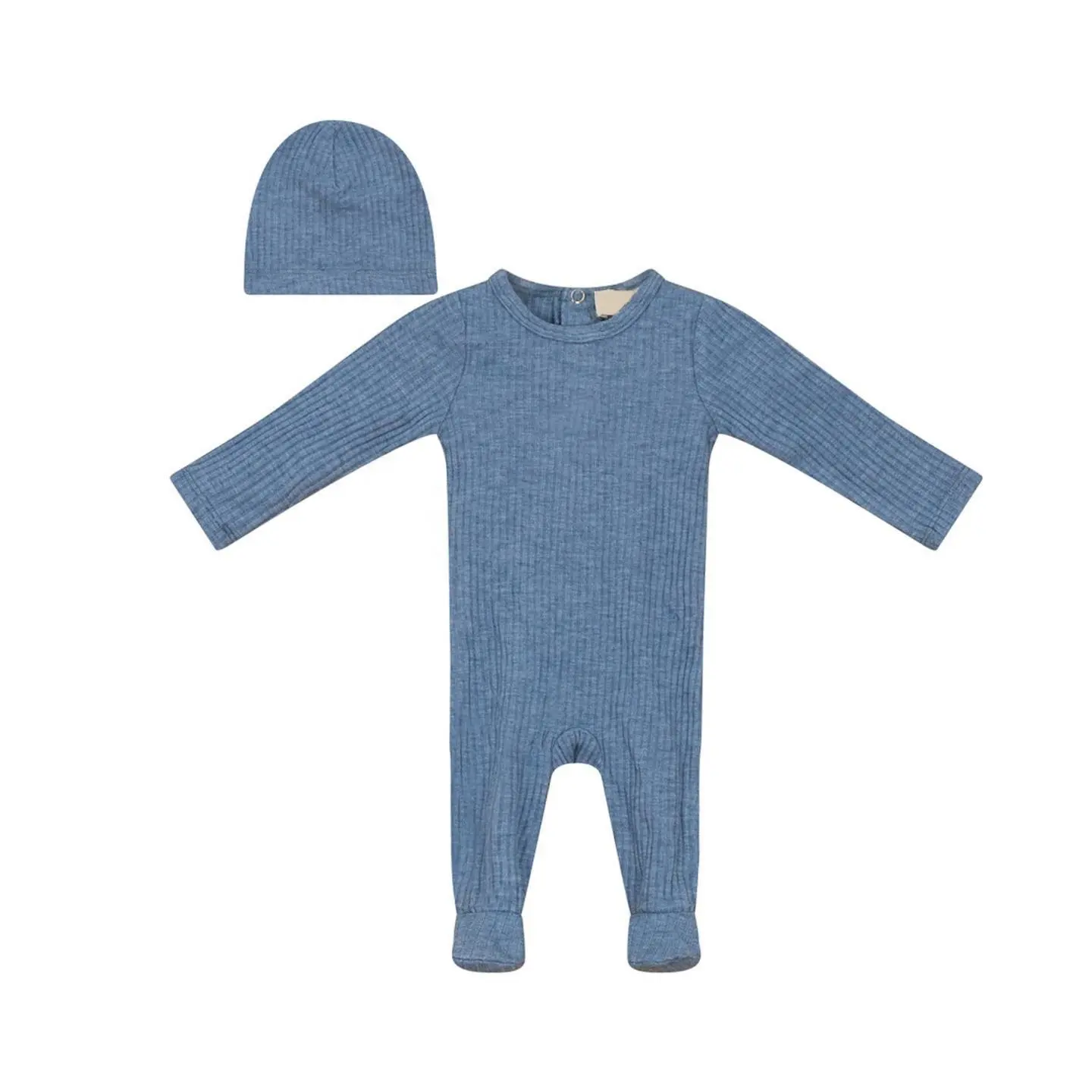 Queda Atacado Personalizado Criança Vestuário Playsuit Baby Wear Soft Knit Rompers