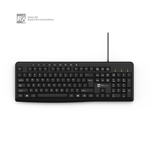 Customizable Multiple Language Versions Ergonomic Office <strong>Computer</strong> Wired <strong>Keyboard</strong> with 9 Multimedia <strong>Keys</strong> - Product Image 1