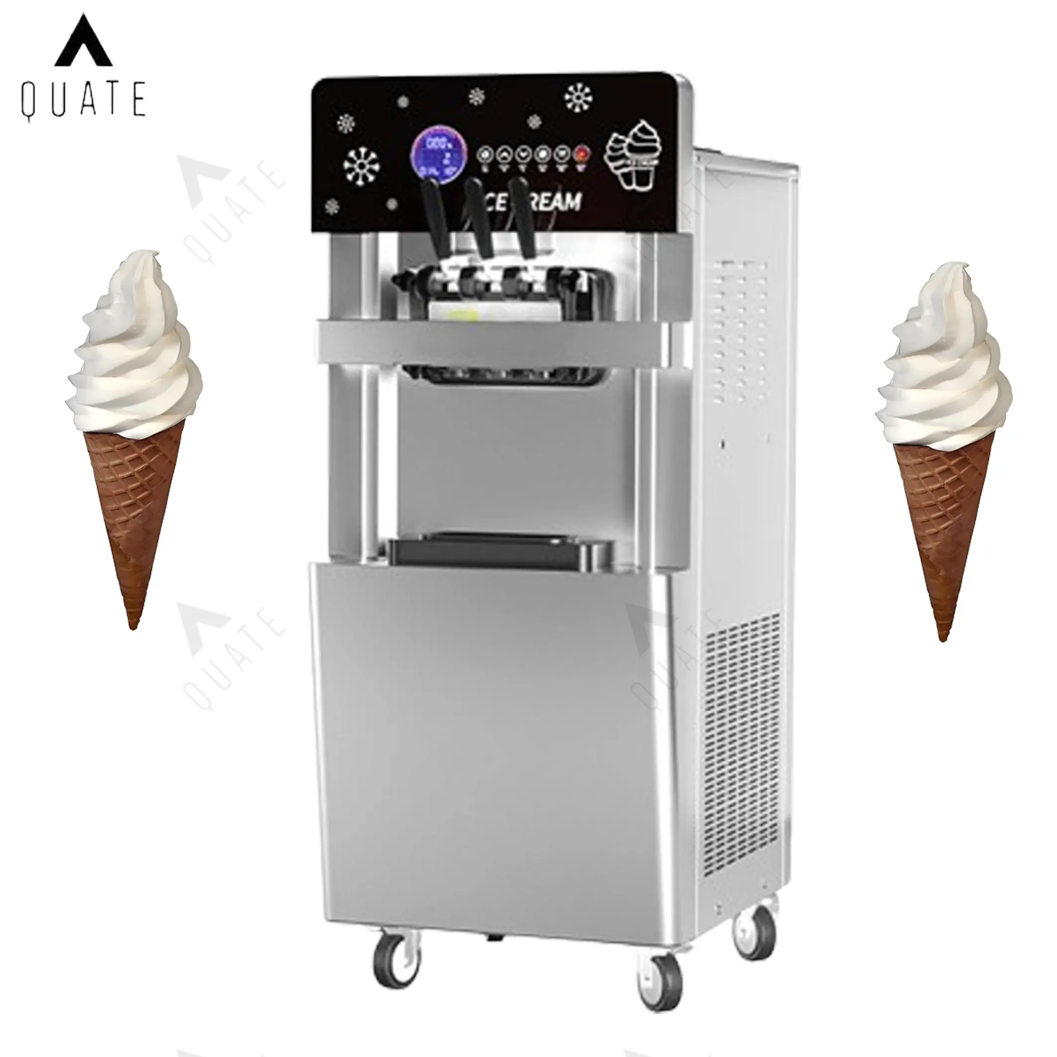 アイスクリームメーカーファーストフードトラックレストラン商業ホットセールカウンタートップソフトアイスクリームマシン