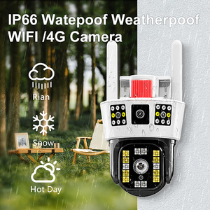 IP66流媒体直播移动控制器3屏WIFI双镜头4MP 4G Camara 360高清1080p PTZ IP摄像机V380专业版 - Product Image 3