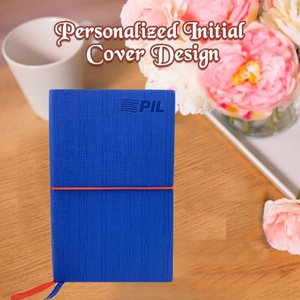Venta al por mayor A5 personalizado impreso Mini bolsillo diario de cuero banda elástica diario cuaderno con encuadernación de costura colores de promoción - Product Image 3