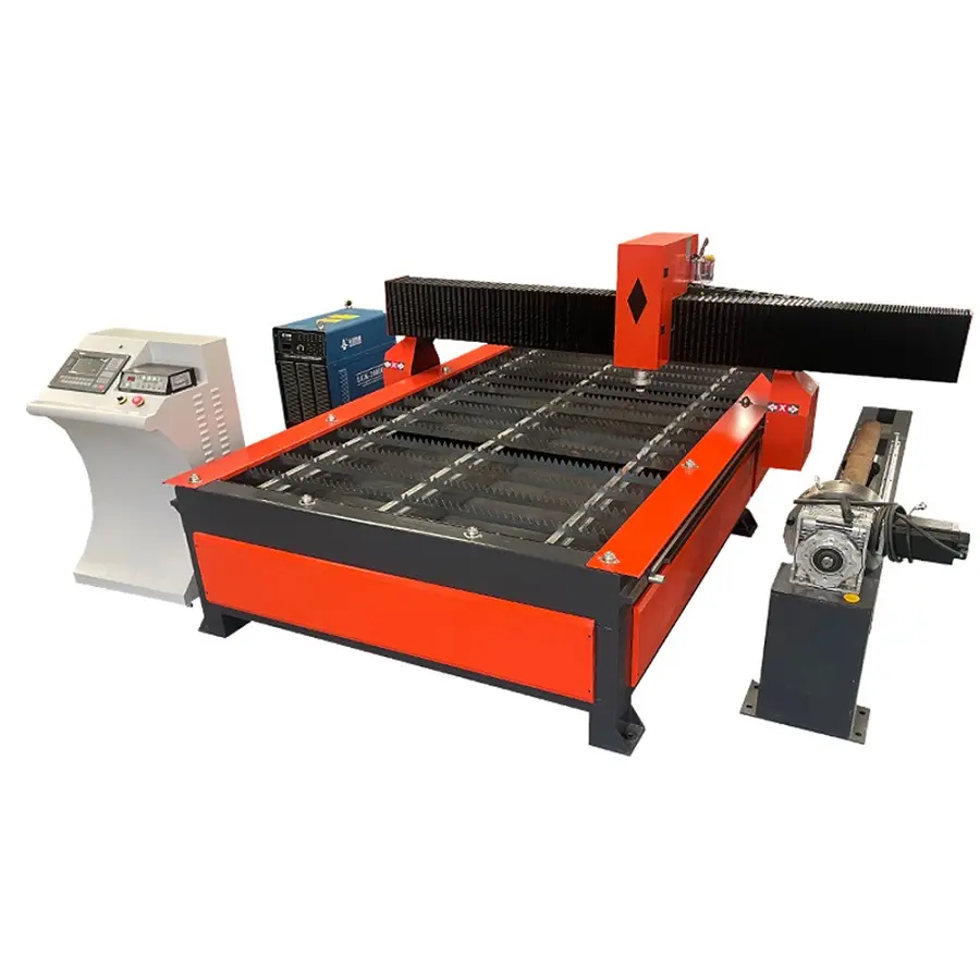 CNC pemotong Plasma Desktop 1325 CNC, mesin pemotong baja untuk pemotong tabung & pipa