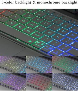 360 xoay bàn phím trường hợp đối với iPad 11 inch Đèn nền bàn phím với trackpad, có thể gập lại Bàn phím Bìa sản phẩm Trung Quốc - Product Image 4