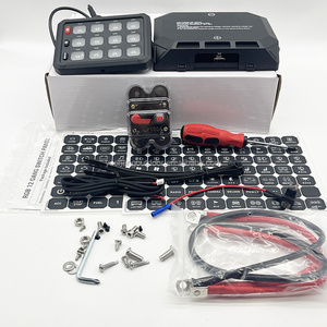 RGB 12 Gang anahtarı paneli LED ışık Bar röle sistemi deniz 12V 24V kontrol kutusu araba otobüs - Product Image 2