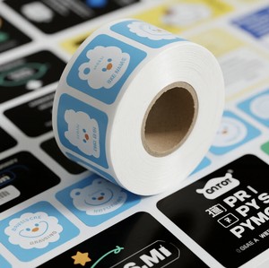 粘着広告ステッカーカスタマイズされたQRコードラベルカスタマイズされた透明PVCプリント商標ラベルカスタマイズ - Product Image 3
