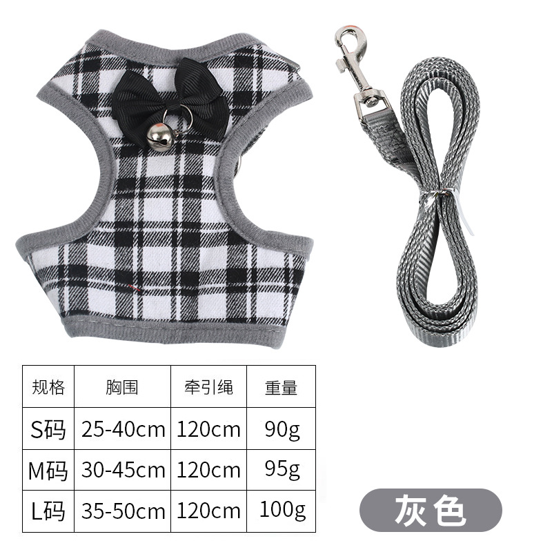 Bell-shaped chest and back traction rope - gray