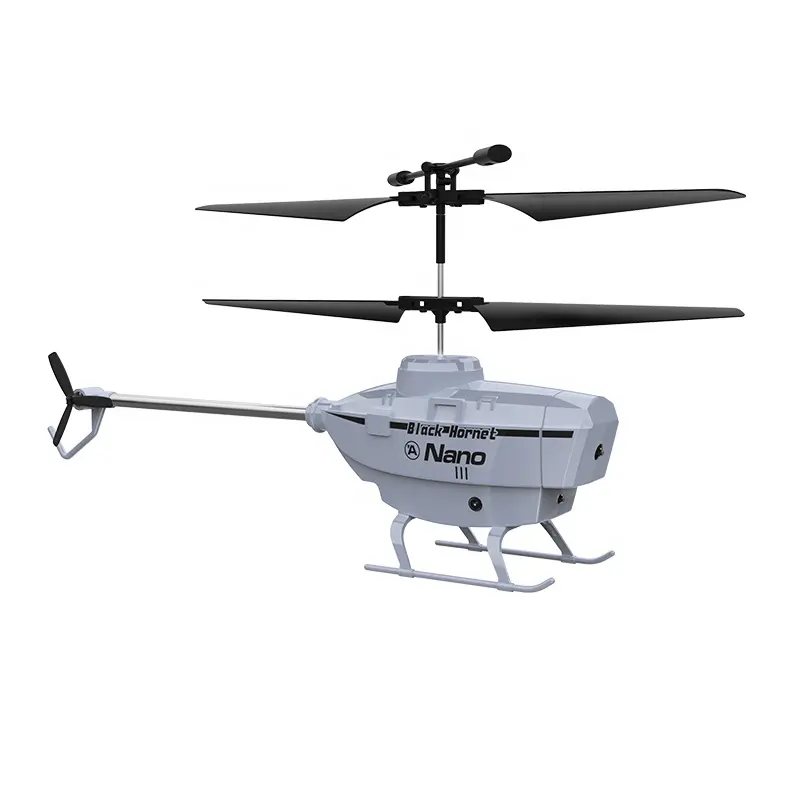 Avion télécommandé à 3 canaux avec évitement d'obstacles, hélicoptère télécommandé avec gyroscope et lumières; jouet d'avion volant