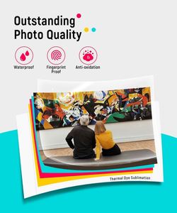 Liene 4x6 ''fotoğraf yazıcı Wi-Fi 20 levhalar tam renkli anında yazıcı için iPhone Android Smartphone termal boya süblimasyon - Product Image 4