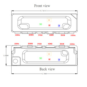 Vista su due lati incorporato IC LED diodo SMD 5720 RGB indirizzabile SK6805SIDE-V-D-C-RV sogno colore programmabile due emettitori di luce - Product Image 6