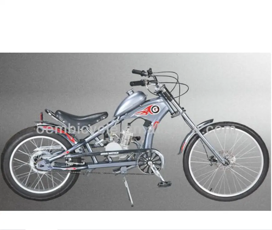 Bicicleta de motor de gasolina de 26 pulgadas, Bicicleta Motorizada de 2 tiempos y 48CC
