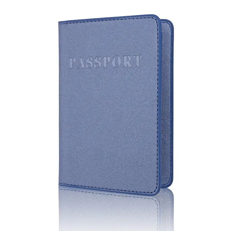 X-WORLD Custom LOGO PU Leather Passport Cover Travel Wallet 