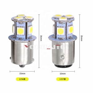 BA15S R5W 1156 1157 5050 8SMDLEDカーLEDターンパーキングシグナルライトブレーキテールランプ自動リアリバースバルブDC12V - Product Image 4