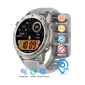 Cũng-Nhà máy thiết kế 50 mét bơi không thấm nước nhịp tim SPO2 theo dõi sức khỏe BT điện thoại la bàn GPS thể thao thông minh đồng hồ dm56 - Product Image 1