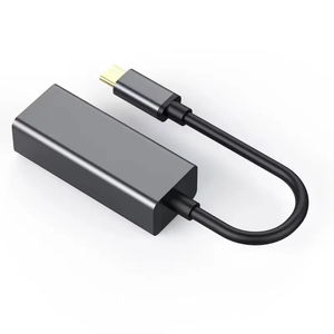 Adaptador Gigabit Ethernet de 1000 Mbps de alta calidad directo de fábrica tipo C RJ45 red LED USBC LAN inalámbrica externa Stock - Product Image 3