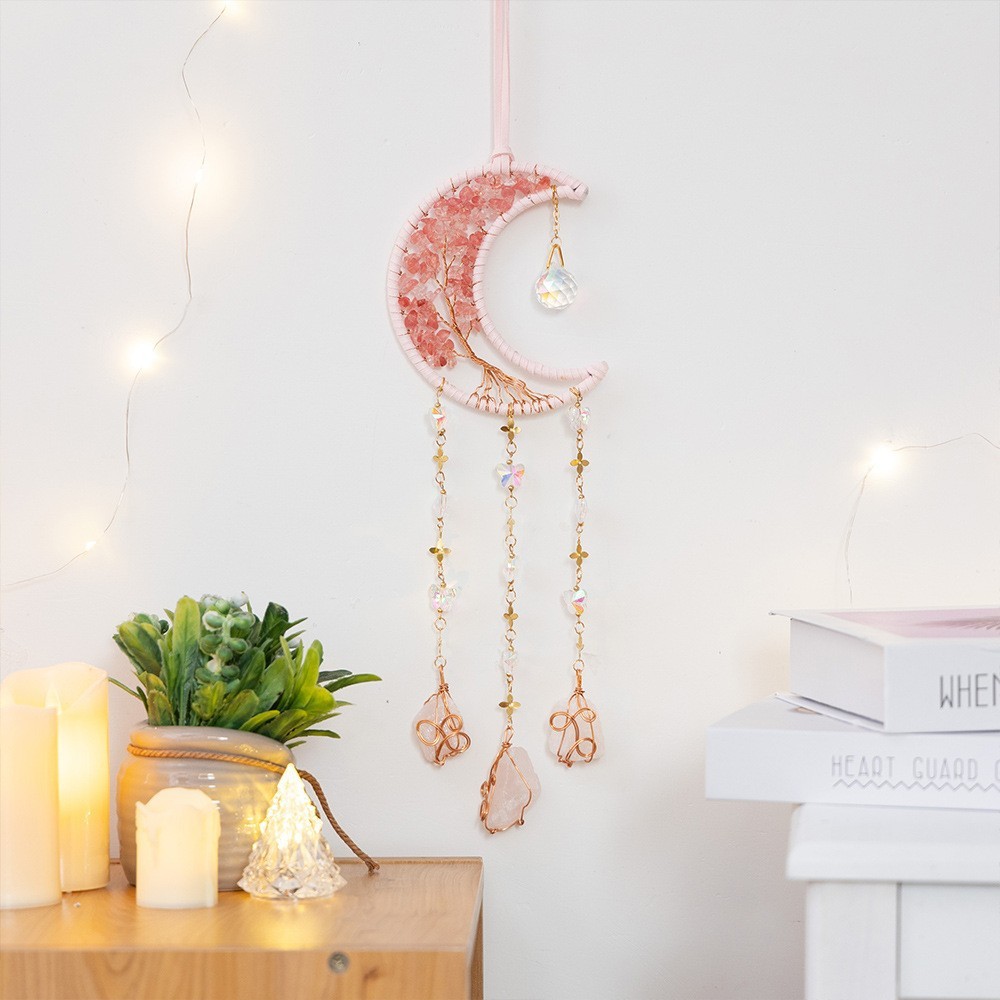 Small watermelon moon red original stone tree