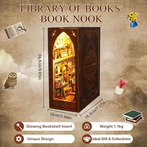Fabrika fiyat kitapların kitaplığı Booknooks 3D kitap Nook kiti bulmaca DIY kitap Nook ile LED ışık - Product Image 5