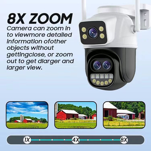 9MP ICSEE กลางแจ้ง 10X ซูมออปติคอลการตรวจสอบกล้องวงจรปิด WIFI PTZ สามเลนส์สามหน้าจอกล้องรักษาความปลอดภัยเครือข่าย - Product Image 5