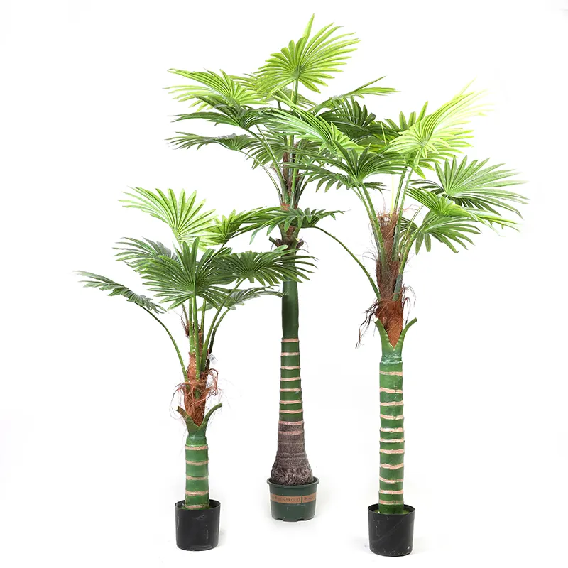 1.6~3.5m Latest plastic artificial palm coconut tree decoration tree for home garden outdoor decoration