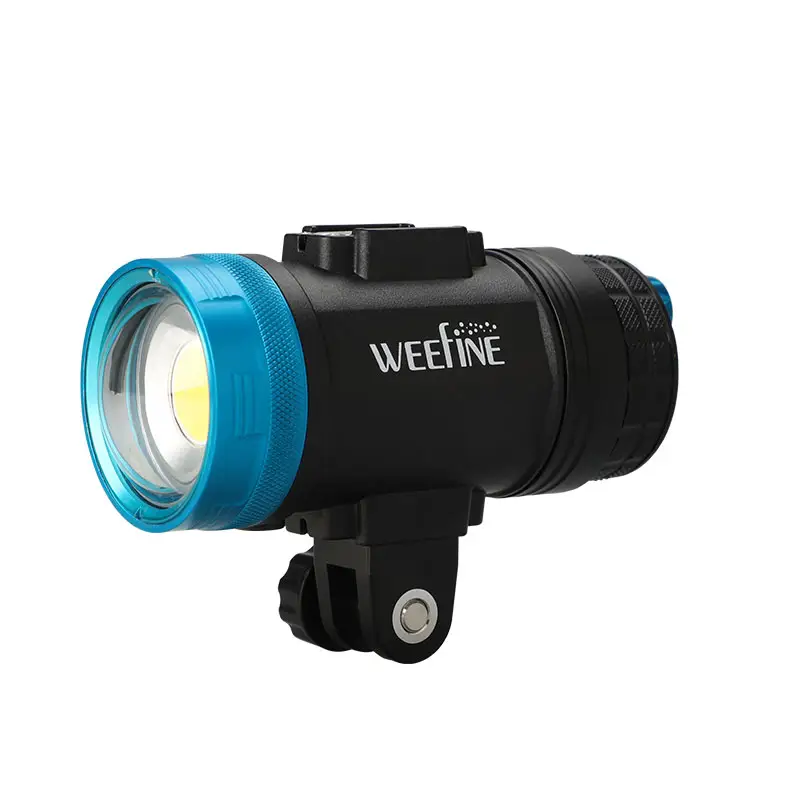 WEEFINE WF099 lampu surya Flare 7000S, Senter Selam Bawah Air 7000 lumens, lampu video led untuk menyelam di bawah air